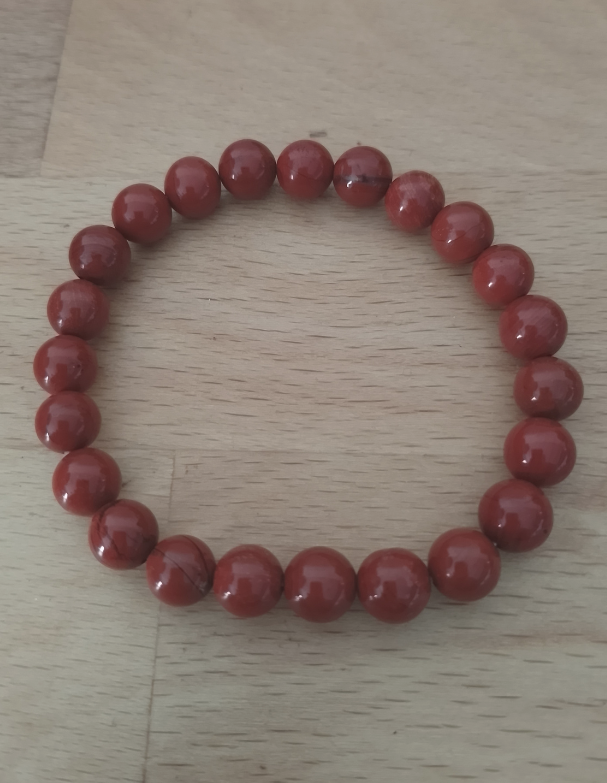 Bracelet élastique Jaspe rouge