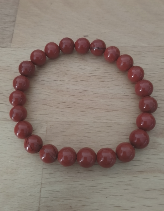 Bracelet élastique Jaspe rouge