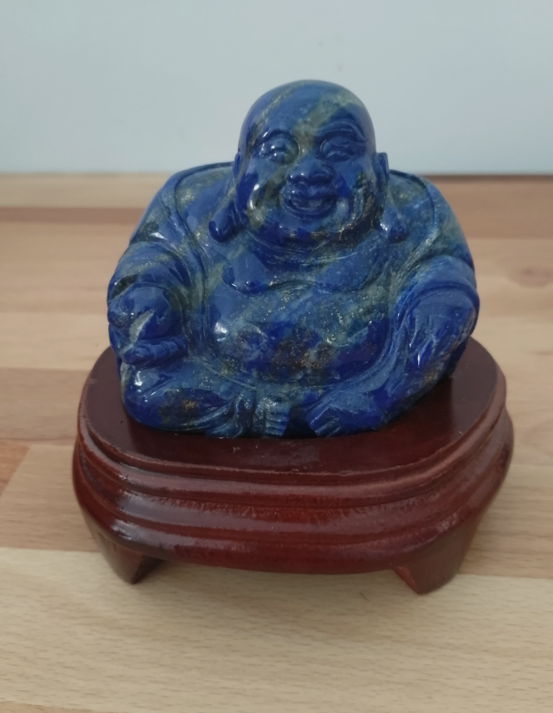 Bouddha en Lapis Lazuli sur Socle