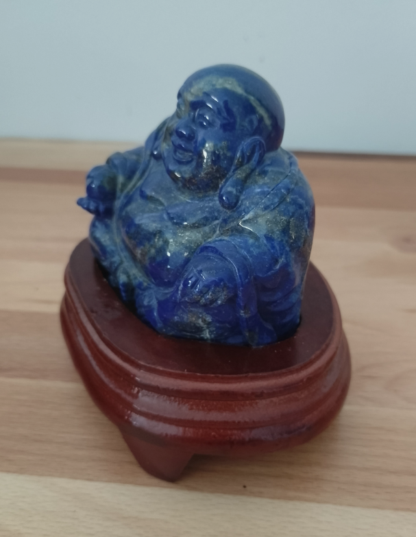 Bouddha en Lapis Lazuli sur Socle