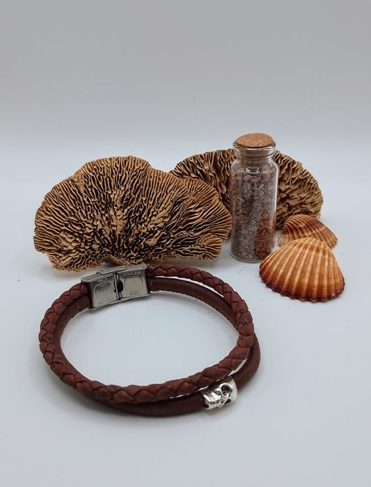 Bracelet Homme en Liège Naturel Marron