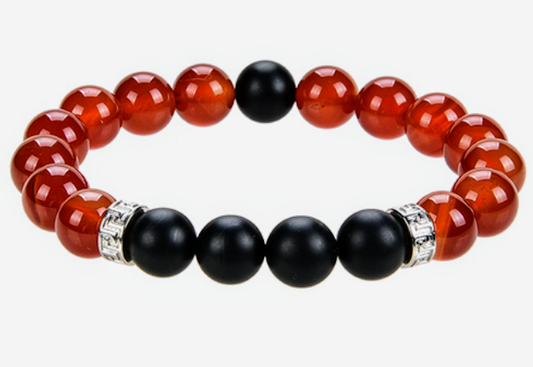 Bracelet homme en Cornaline